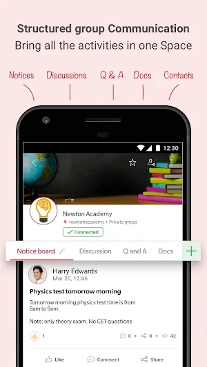 Spaces - Made in India Messenger and Organizer Screenshot 0