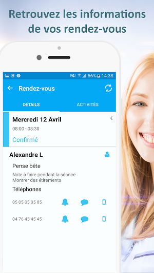 Mon Rdv Kiné - Praticien Screenshot 1