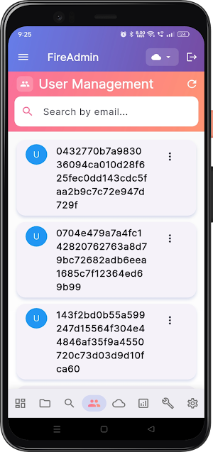 FireAdmin(Firebase Mobile App) Screenshot 3