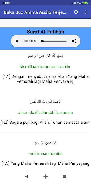 Buku Juz Amma Audio Terjemah Screenshot 2