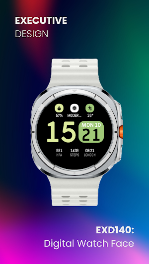 EXD140: Digital Watch Face Screenshot 2
