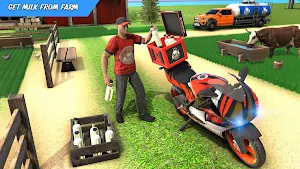 City Milk Delivery Games: Dairy Milk Farming Games Screenshot 2