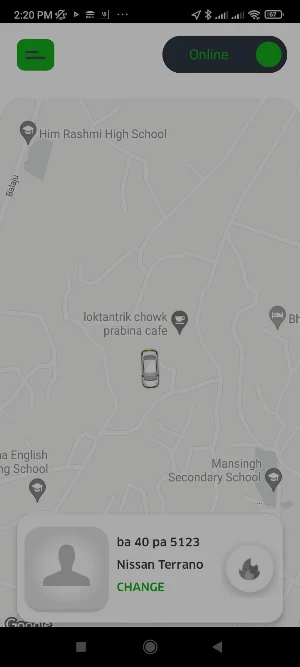 Taxi Booking Driver App Demo Screenshot 2