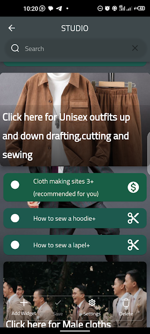 Clothing, Sewing Studio Screenshot 1