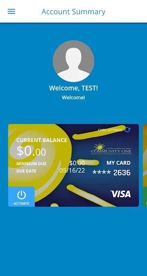 C1CU Credit Card Screenshot 1