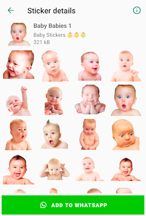 Baby Stickers for WhatsApp Screenshot 0