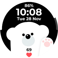 Polar Bear Animated Watch Face