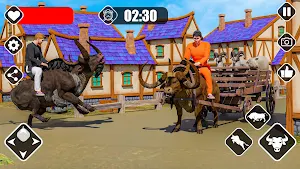 Angry Bull Rider Hunt Cow Game Screenshot 1