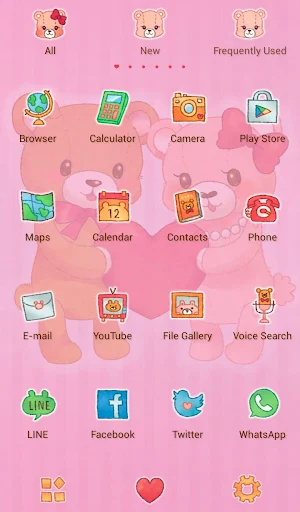 Teddy Bear Couple Love Theme Screenshot 2