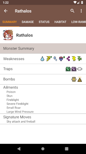 MH4U Database Screenshot 1