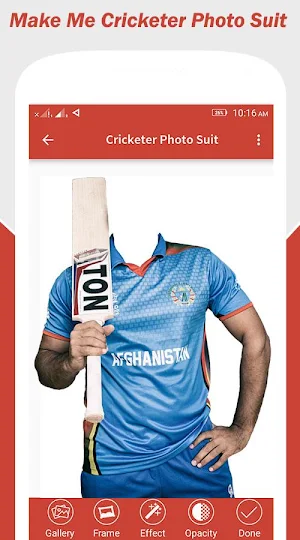 Cricket Photo Suit Screenshot 2