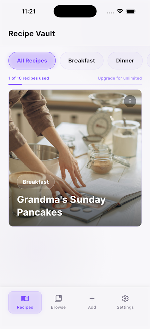 Recipe Vault Screenshot 3