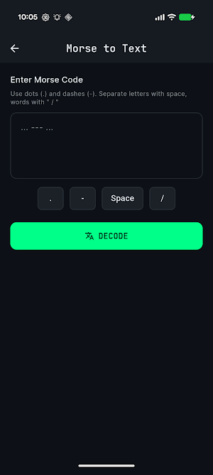 Morse Master Screenshot 3