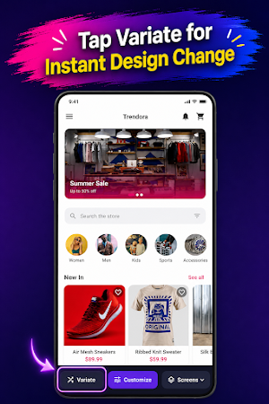 eCommerce App Maker Builder Screenshot 2