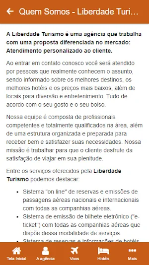 Liberdade Turismo Screenshot 1