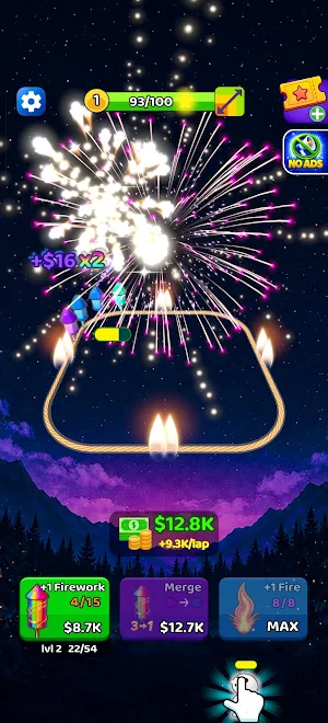 Fireworks Loop: Merge Idle Screenshot 0