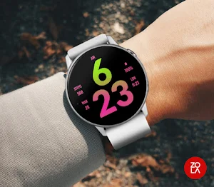 Big Green Pink Watch Face Screenshot 2