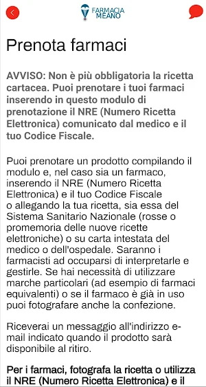 Farmacia Meano Screenshot 2