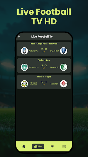 Live Football TV HD Streaming Screenshot 1