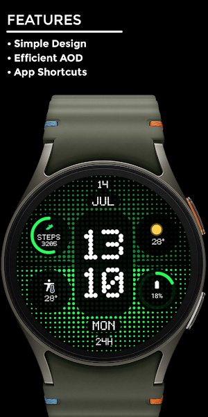 Night 110 - watch face Screenshot 1