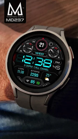MD237 Digital watch face Screenshot 1