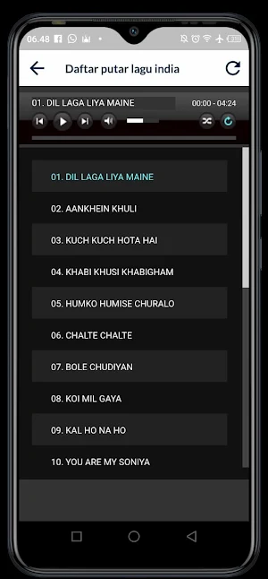 Lagu India paling di Cari Screenshot 1