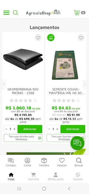 AgrícolaShop Screenshot 2
