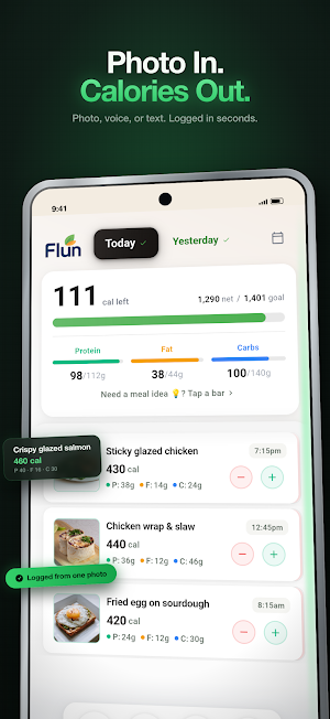 Flun: AI Calorie Counter Screenshot 0