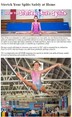 Gymnastics Split Training Tips Screenshot 1