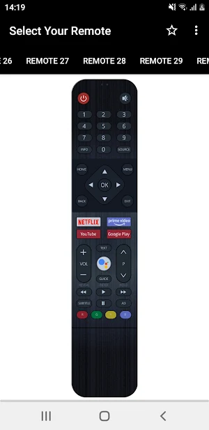 Sansui TV Remote Screenshot 1