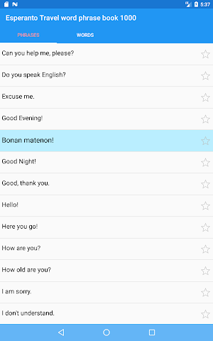 Esperanto Travel word phrase book 1000 Screenshot 3