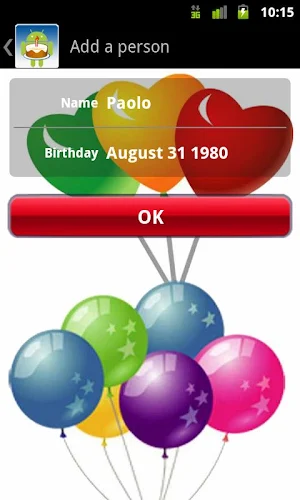 Birthday Gifts List Screenshot 1