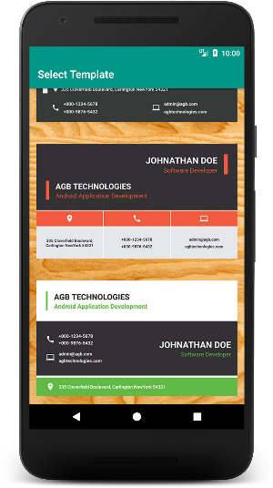 Super Card Maker: Super Quick Visiting Card Maker Screenshot 2