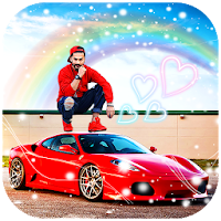Red Car Photo Frame Editor