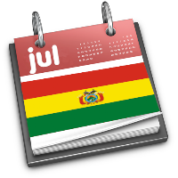 Calendario de Bolivia 2022