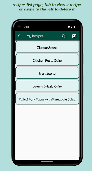 My Recipes Screenshot 1