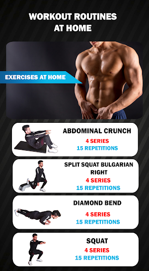 Lose weight for Men - Workout at Home in 30 Days Screenshot 2