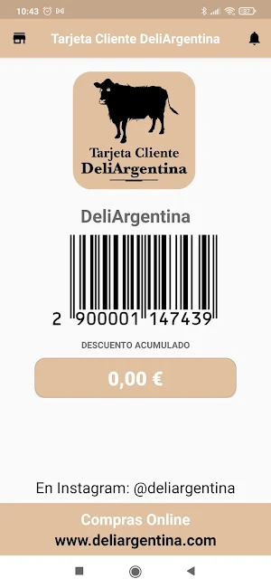 Tarjeta Cliente DeliArgentina Screenshot 0