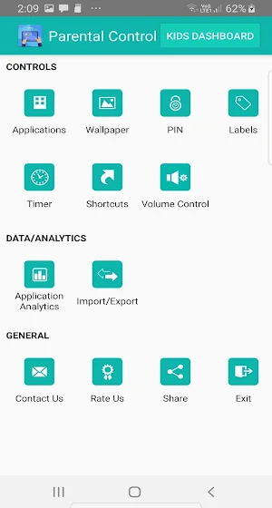 Kids Dashboard (Parental control KIDS MODE APP) Screenshot 2