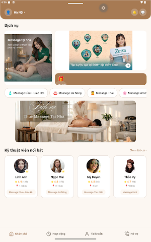 Zena - Đặt lịch massage 24/7 Screenshot 3