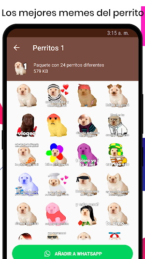 Stickers del Perrito Triste para WhatsApp 🐶 Screenshot 3
