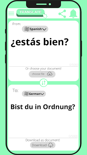 German - Spanish Translator Screenshot 2