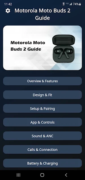 Motorola Moto Buds 2 Guide Screenshot 1