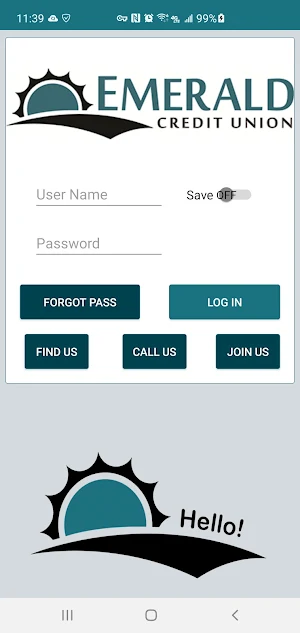 Emerald Credit Union Mobile Banking Screenshot 0