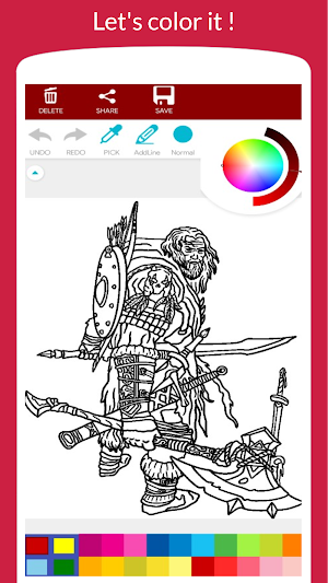 Dark Fantasy Monster Coloring Screenshot 3