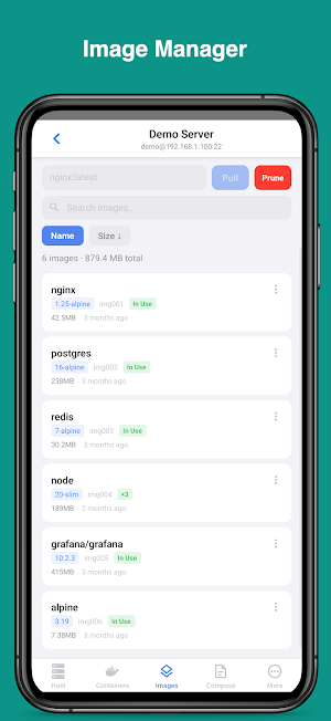 Container Manager Screenshot 3