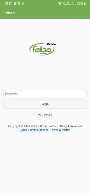 Faiba MIFI Screenshot 1