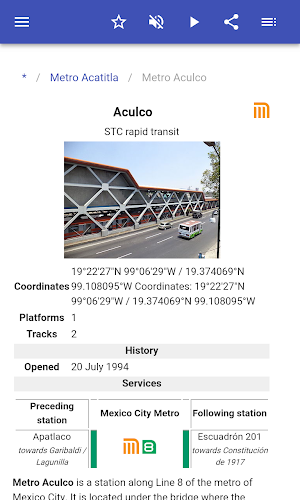 Mexico city metro stations Screenshot 1