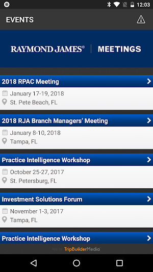 Raymond James Meetings Screenshot 1