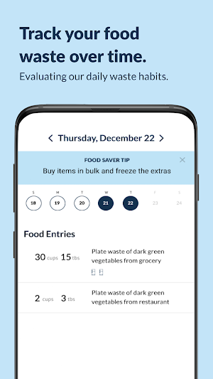 MITRE Food Waste Tracker Screenshot 3